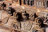 The great Chola temples of Tamil Nadu - The Airavatesvara temple of Darasuram. Detail of the decoration of the vimana. 